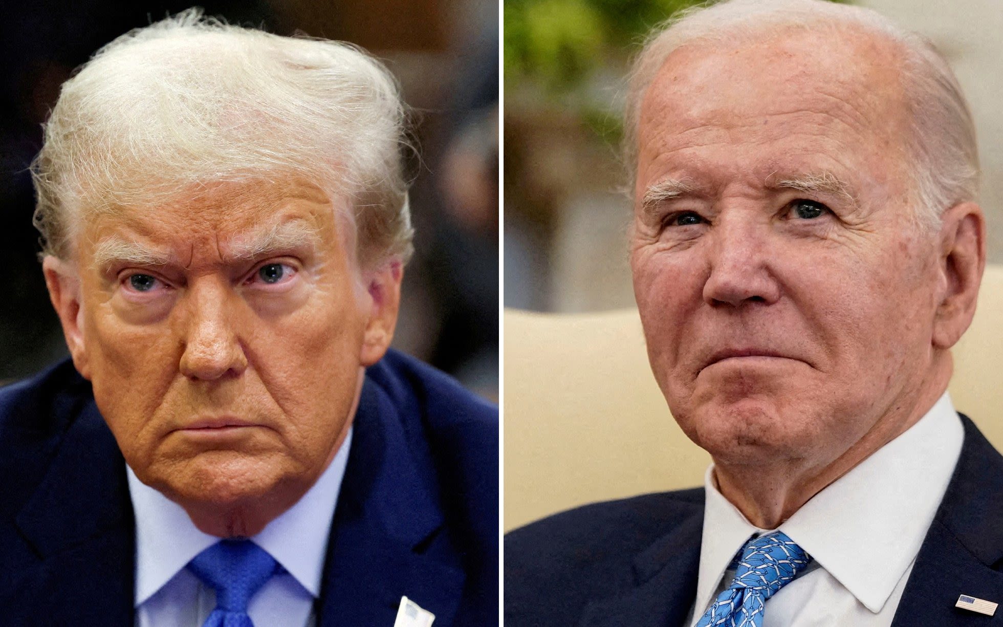 Biden closes gap in presidential poll as rival Trump is stuck in court