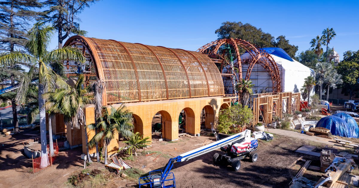 San Diego gives first look at new inside of Botanical Building as work continues