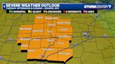 TIMING: Severe storms with damaging winds, large hail, tornadoes possible Tuesday