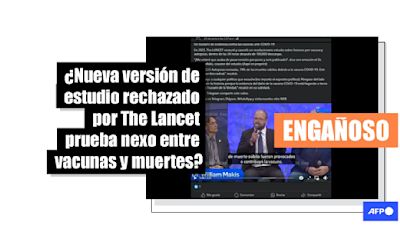 Nueva versión de un estudio “censurado” por The Lancet no prueba nexo entre vacunas anticovid y muertes