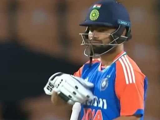 Rinku Singh plays awful shot to get out right after commentator says 'he should've been in India's World Cup squad'