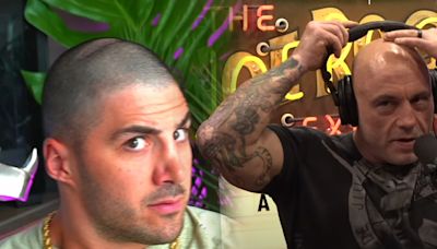 NICKMERCS freaks out after Joe Rogan pulls up pictures of him & Tyler1 on JRE - Dexerto