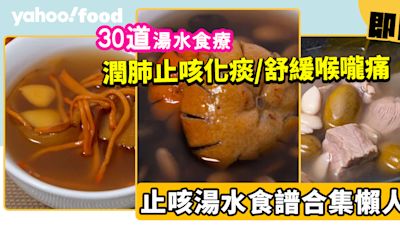 止咳湯水食譜│30款潤肺止咳化痰/舒緩喉嚨痛/增強抵抗力湯水食療