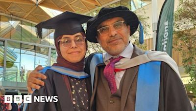 Father and daughter graduate together at Devon university