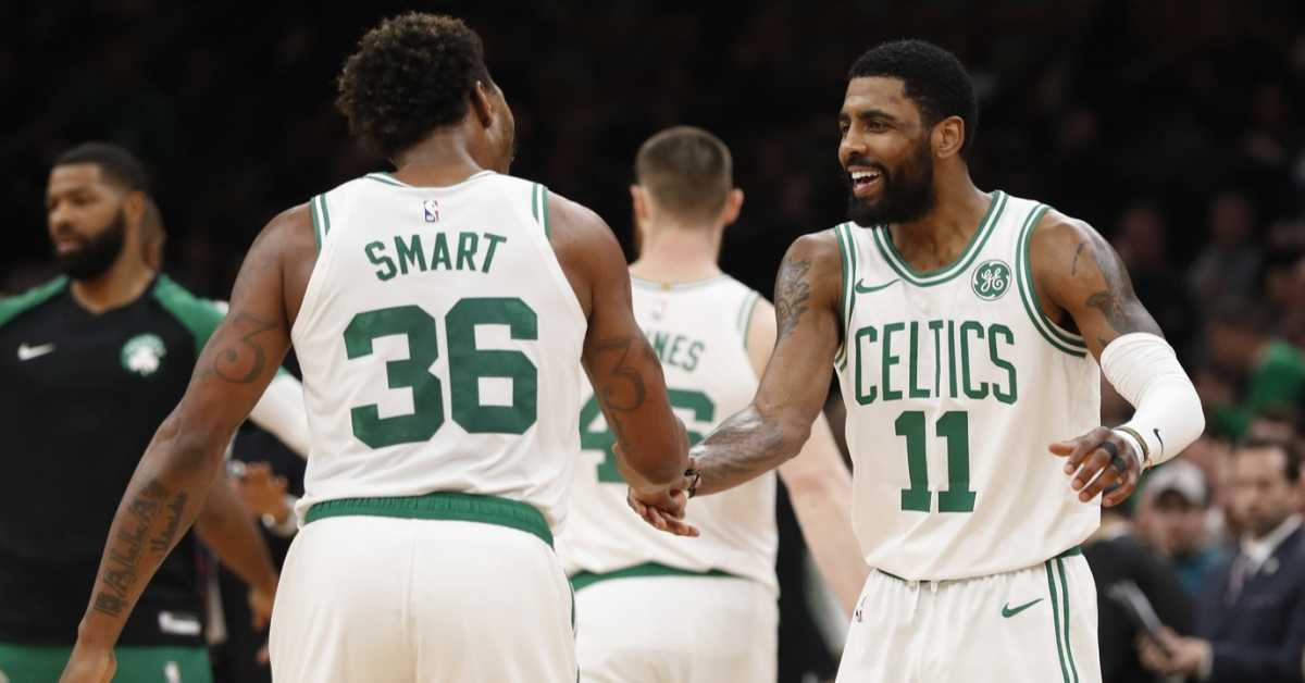 Marcus Smart opens up on playing with Kyrie Irving