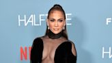 Jennifer Lopez looks 'amazing' in red holiday outfit and custom 'J.Lo' handbag