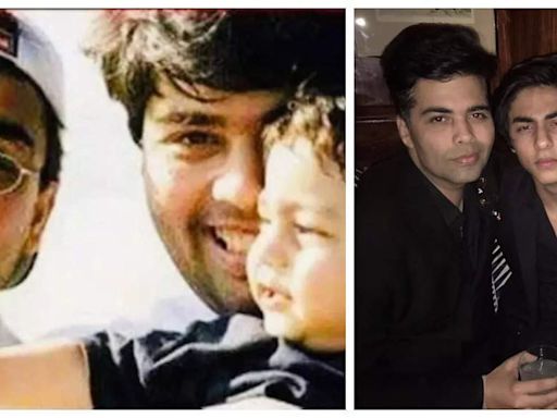 Throwback: Aryan Khan's adorable childhood moment with Karan Johar and Aditya Chopra, captured by SRK | Hindi Movie News - Times of India