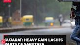 Watch: Heavy rains in parts of Saputara, Gujarat; IMD issues red alert