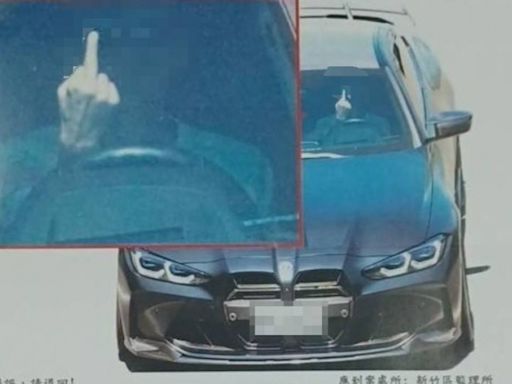 BMW車主未繫安全帶 他見警拍照取締「比中指」收到罰單PO網諷