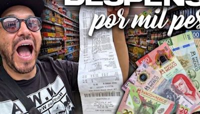 ¿Es posible hacer una despensa mensual en el supermercado con mil pesos? Lalo Villar lo pone a prueba (VIDEO)