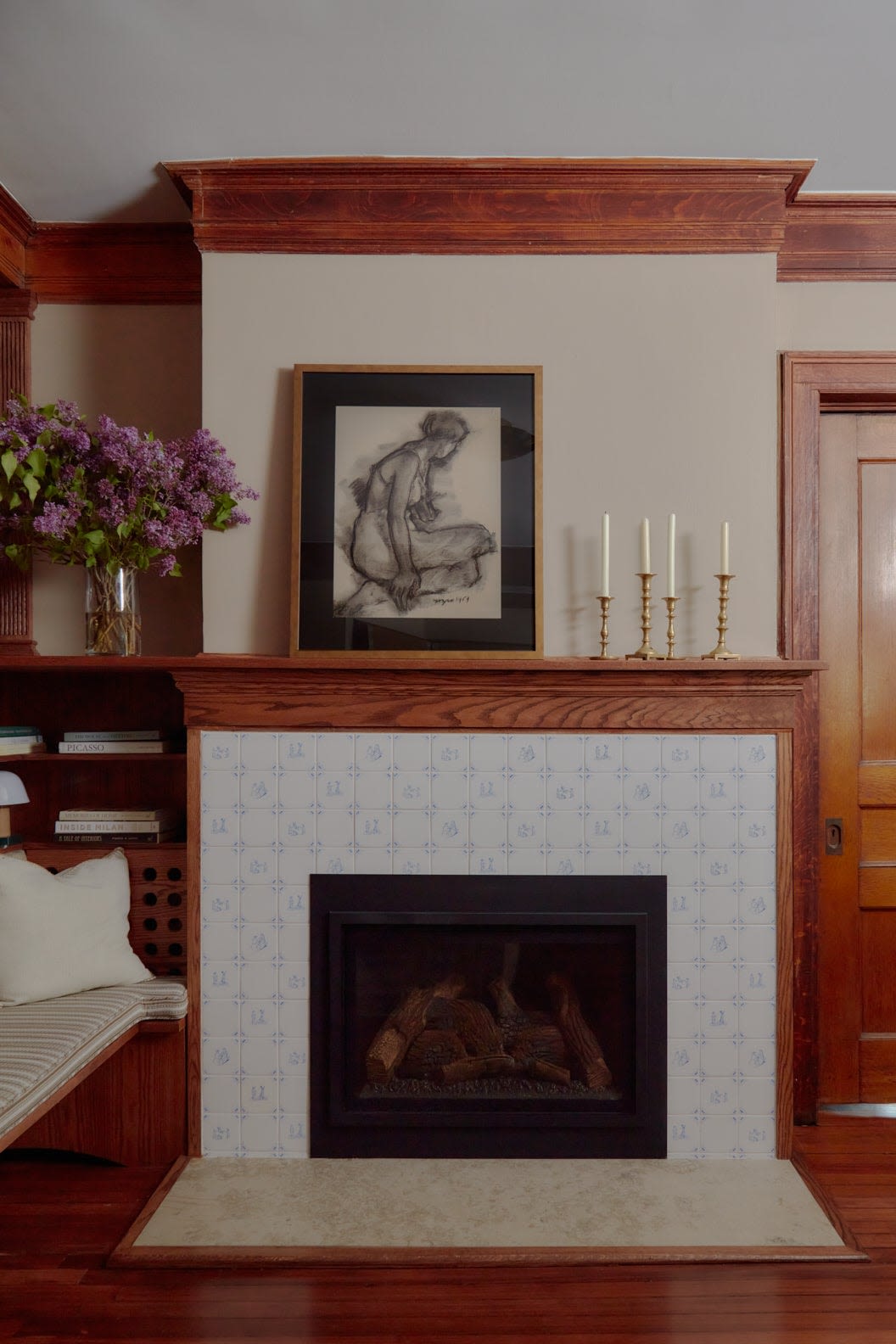 How a Designer Reimagined the Wasted Square Footage in This Colonial's Awkward Foyer