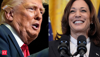 Kamala Harris leads Donald Trump 44% to 42% in US presidential race: Poll - The Economic Times