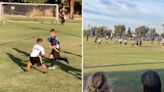 Christina Hall Celebrates Son Brayden's Football Touchdown, Snaps Photo of Him Filming HGTV Show