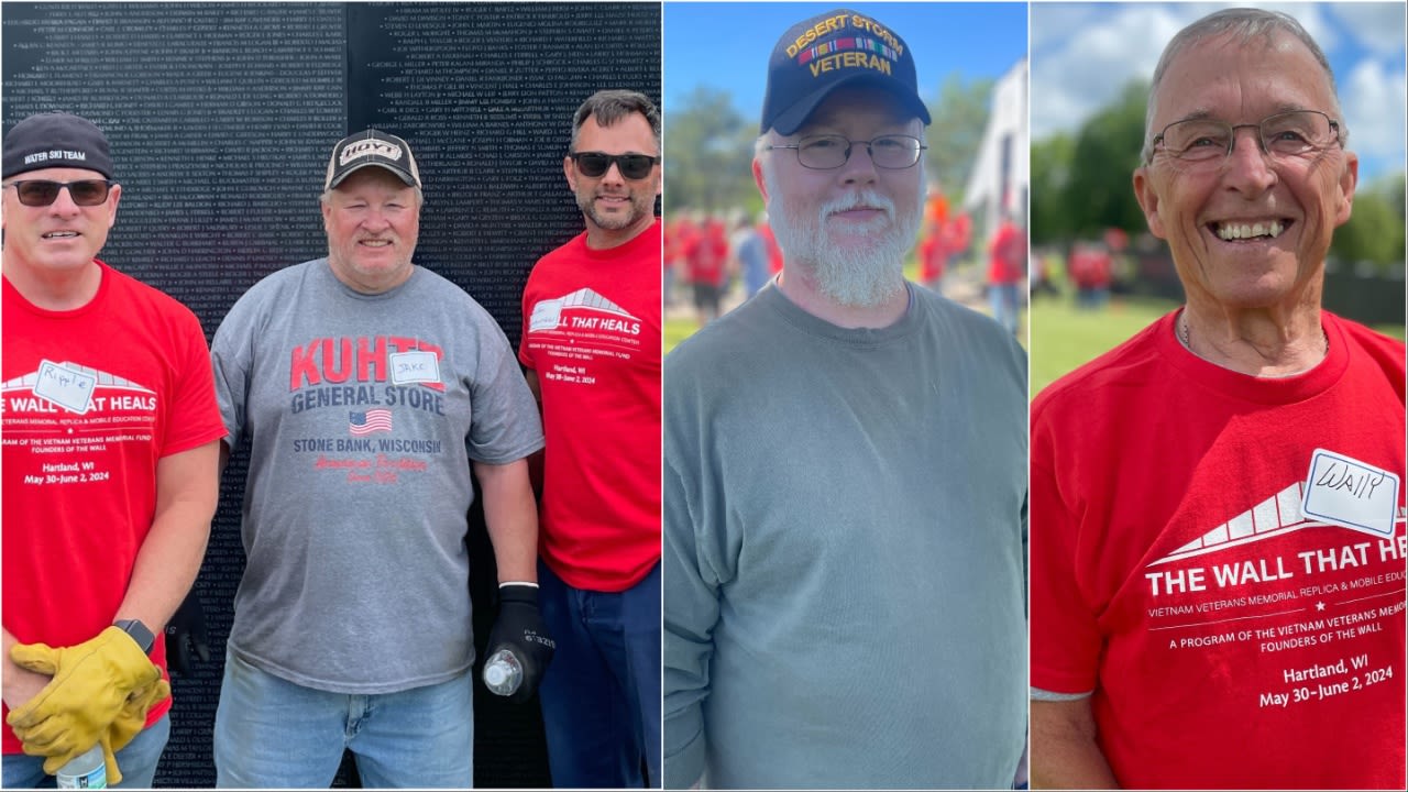 Local veterans help build The Wall That Heals to honor loved ones lost in Vietnam