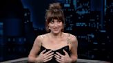 Dakota Johnson Tells ‘D*ck Pic’ Story While Trying To Hold Her Dress Up