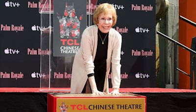 Comedy legend Carol Burnett places handprints, footprints outside TCL Chinese Theatre