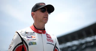 Denny Hamlin's quest for Brickyard 400 victory falls short after wreck