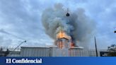 El grave incendio en la antigua bolsa de Copenhague sigue sin control: "Seguimos luchando contra las llamas"