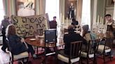 Palace of Holyroodhouse: Food activists from This Is Rigged occupy royal dining room in Edinburgh