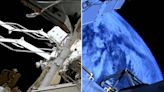 All-female Nasa astronaut team departs International Space Station on spacewalk