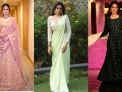 Bigg Boss OTT 3 contestant Sana Makbul’s ethnic flair: From sassy sarees to dazzling lehengas