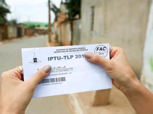 IPTU: vencimento da cota única e da 1ª parcela no DF começa nesta 2ª