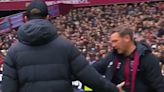 Fans spot West Ham coach Nolan's classy gesture before hugging Jurgen Klopp