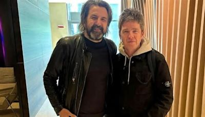 Noel Gallagher, a Milano per il derby, ha ricevuto la visita del suo grande amico Omar Pedrini