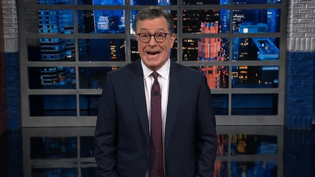 Stephen Colbert Says MAGA Stands for ‘Make America Germany Around 1938’ After Trump’s ‘Unified Reich’ Ad | Video