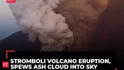 Italy's Stromboli volcano eruption, spews ash cloud into sky, watch!