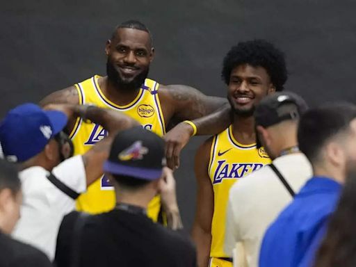 'Proud' LeBron James can't wait to be on court with son Bronny | NBA News - Times of India