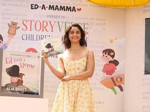 I inherited storytelling from my grandfather: Alia Bhatt launches her debut children's book 'Ed Finds A Home' - Times of India