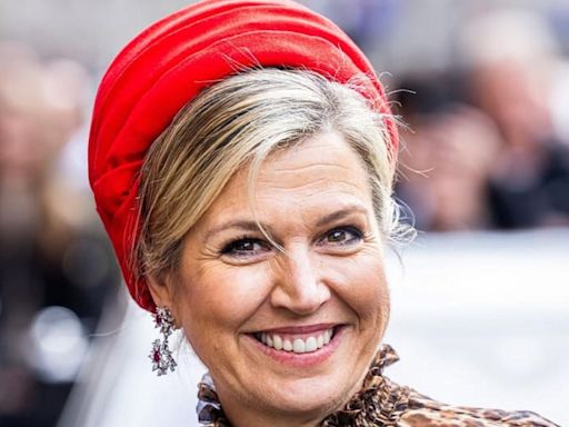 Máxima Zorreguieta se lució con un impresionante look total red en Ámsterdam y se robó toda la atención