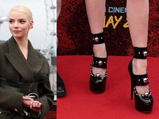 Anya Taylor-Joy Brings Grunge Front and Center in Black Pumps at “Furiosa” London Eye Appearance