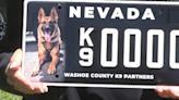 Washoe County K9 Partners license plate for sale