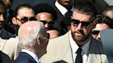 President Biden Turns White House Podium Over to Travis Kelce