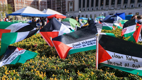 'We will keep going': Columbia Gaza protesters dig in