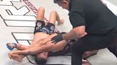 ‘He’s out! He’s out!’: Referee watches as choked-out fighter wakes up to tap from armbar