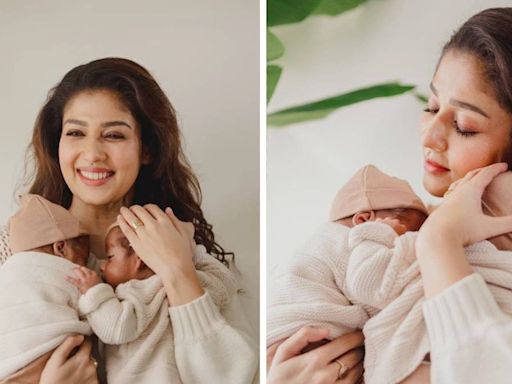 Nayanthara's Heartwarming Photos With Twin Sons Will Melt Your Heart, See The Adorable Pictures - News18