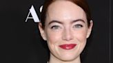 Emma Stone looks impeccable with new auburn curtain bangs and bob haircut