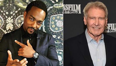 ... Captain America Anthony Mackie Revealed He Couldn’t Remember His Lines The First Time With Harrison Ford, “The...