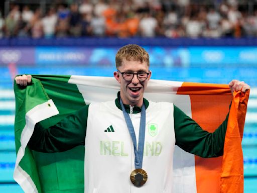 Daniel Wiffen of Ireland wins Olympic gold and also hopes to pick up some new YouTube followers