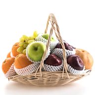 Filled with fresh, seasonal fruits such as apples, oranges, and pears. A healthy and thoughtful gift option. Can be combined with other items such as nuts or chocolates.