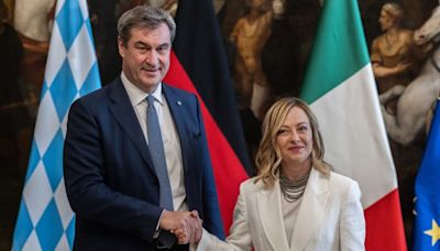 Bavarian leader Söder finds common ground with Italy's Meloni
