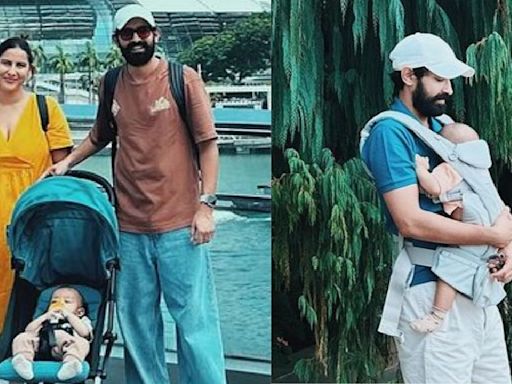 12th Fails’ Vikrant Massey cradles son in his arms as he spends ‘Singaporean Summer’ with wife Sheetal; See PICS