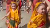 Russian girl in traditional Indian attire performs bhangra dance to welcome PM Modi. Watch