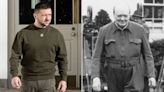 Volodymyr Zelenskyy's Military Attire at the White House Draws Comparisons to Winston Churchill