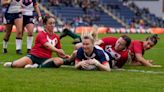 Amy Hardcastle and Tara-Jane Stanley lead England to 11-try rout of Wales
