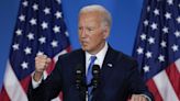 Biden says during news conference he's going to 'complete the job' despite calls to bow out