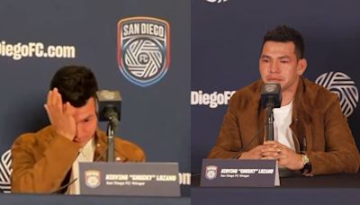 'Chucky' Lozano rompe en llanto en su presentación con San Diego FC